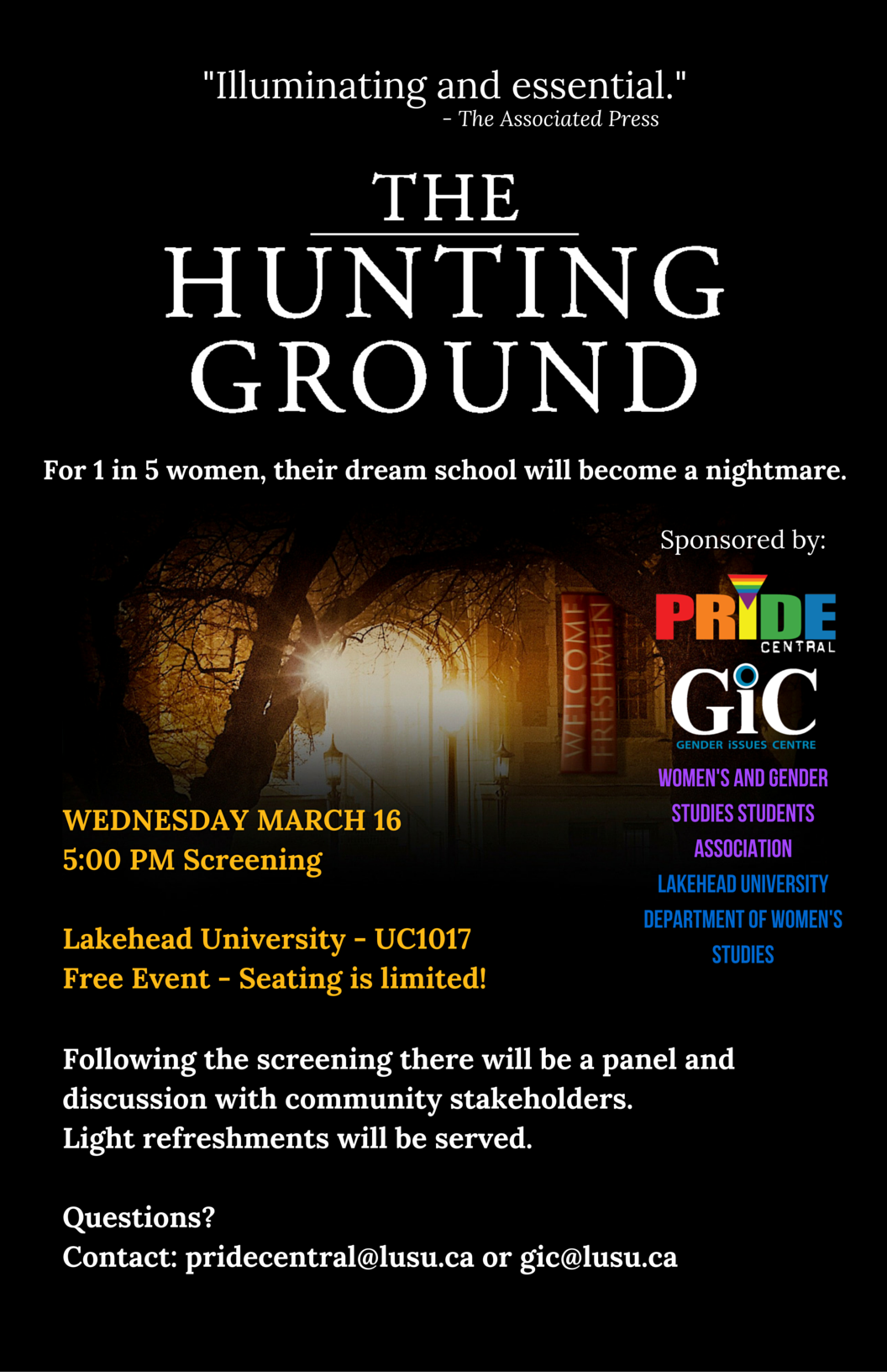 The Hunting Ground Lakehead University